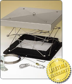 Lock-Top Top Sealing Fireplace Damper